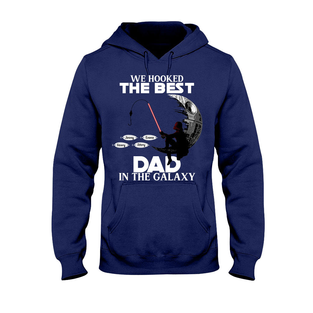 Hooked On Being Papa - Personalized Father's Day Fishing T-shirt and Hoodie