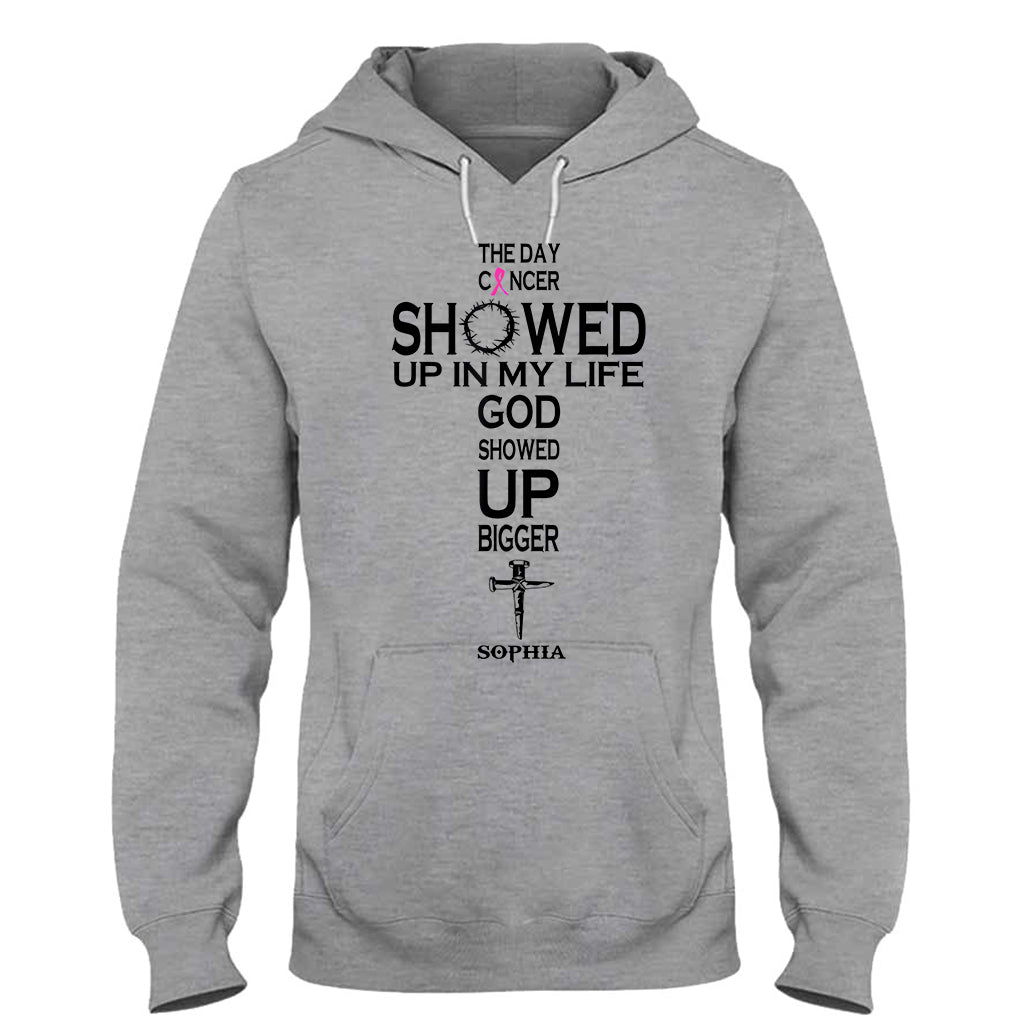 Faith Over Fear - Personalized Breast Cancer Awareness T-shirt And Hoodie