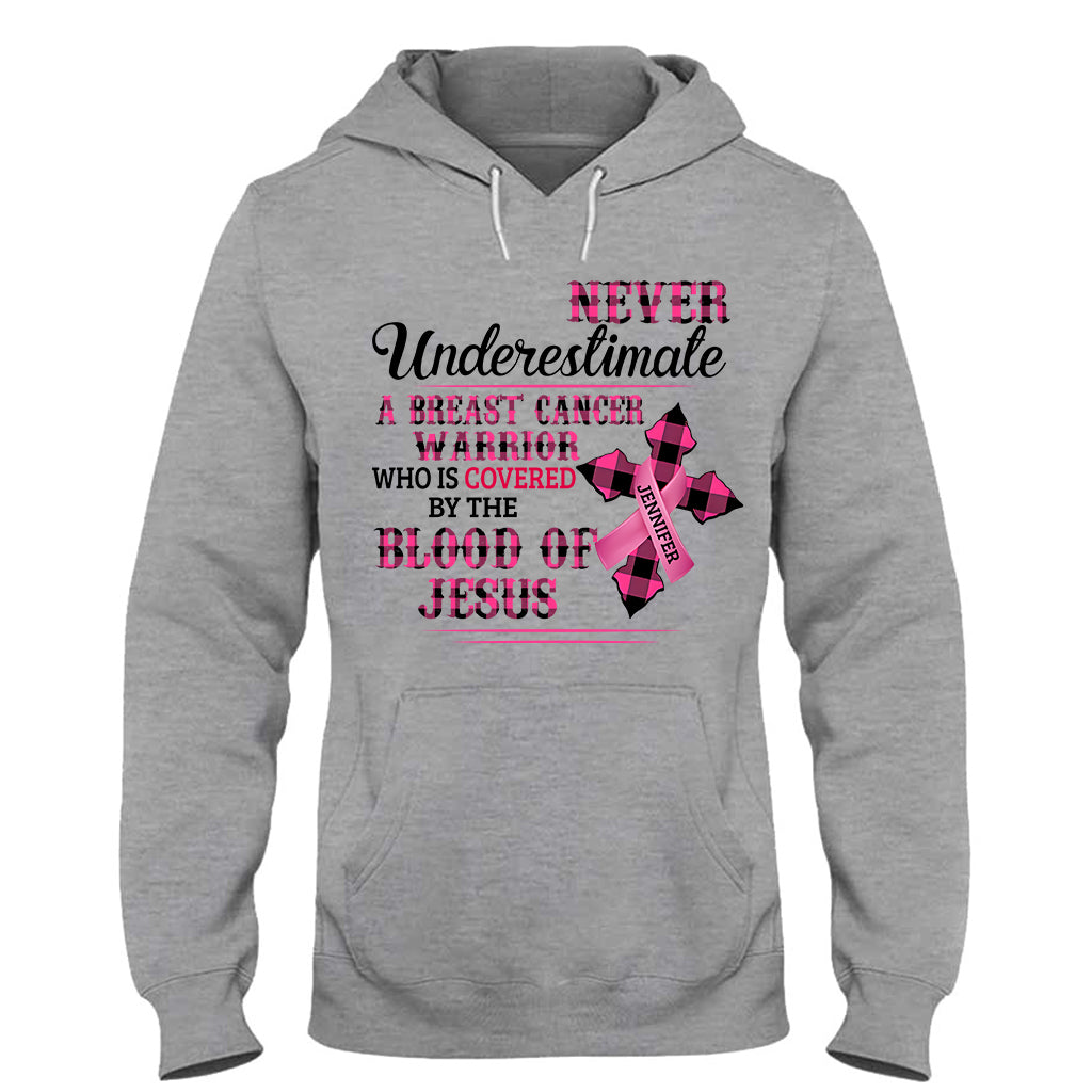 Christian Faith Pink Ribbon - Personalized Breast Cancer Awareness T-shirt And Hoodie