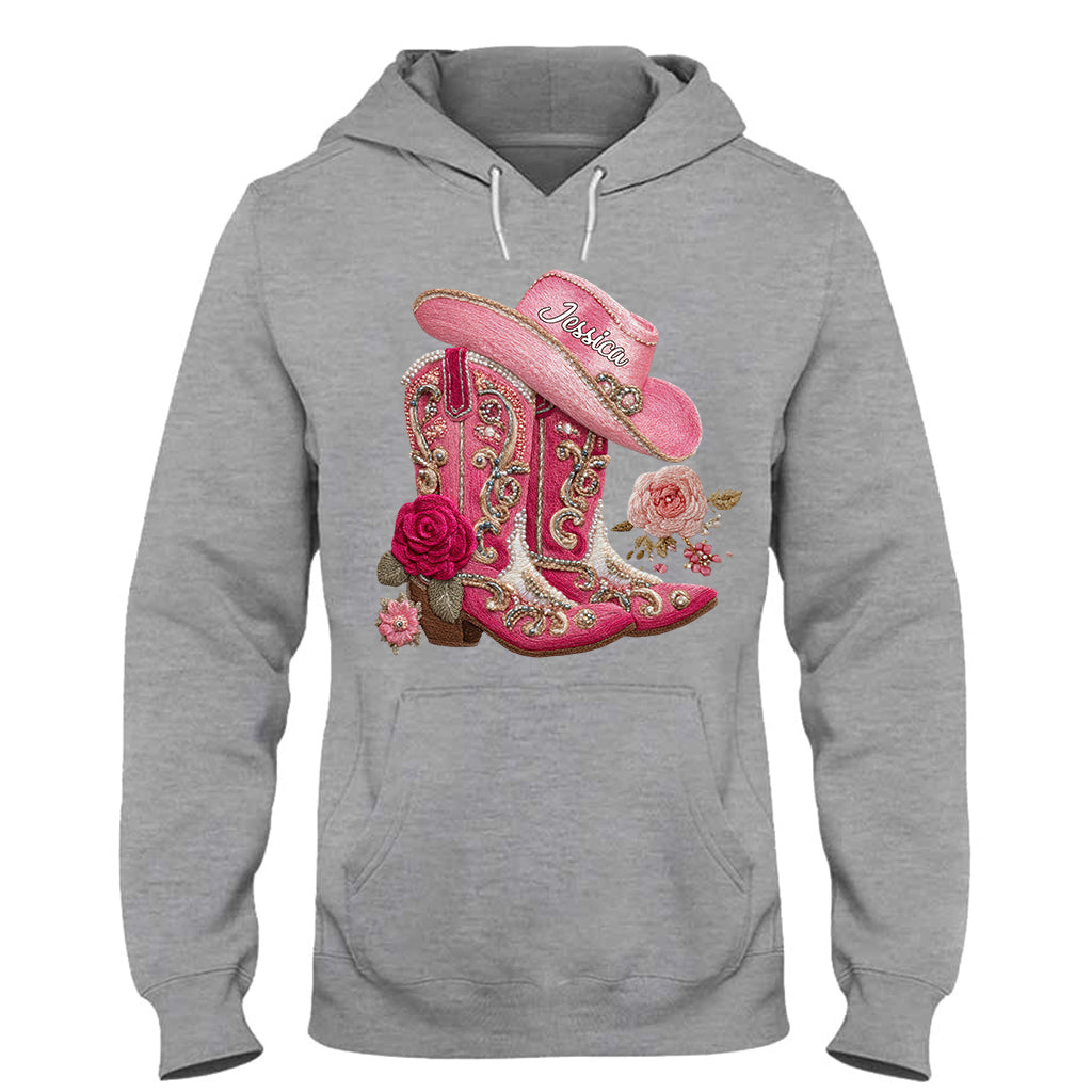 Cowgirl Boots - Personalized Cowgirl T-shirt And Hoodie