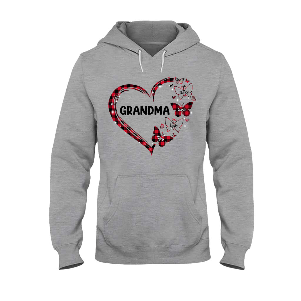 Grandma Butterfly - Gift for grandma, mom - Personalized T-shirt And Hoodie