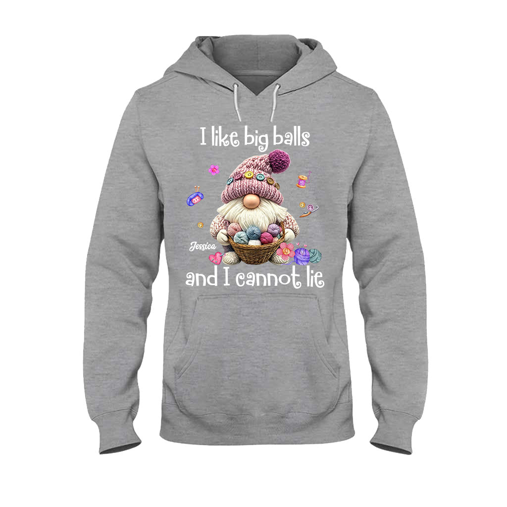 Ich mag große Eier und ich kann es nicht leugnen – personalisiertes Häkel-T-Shirt und Hoodie
