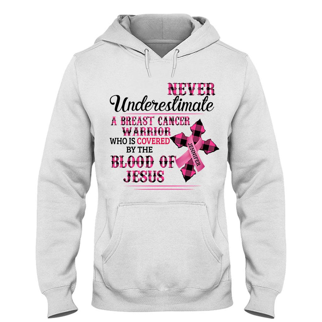 Christian Faith Pink Ribbon - Personalized Breast Cancer Awareness T-shirt And Hoodie