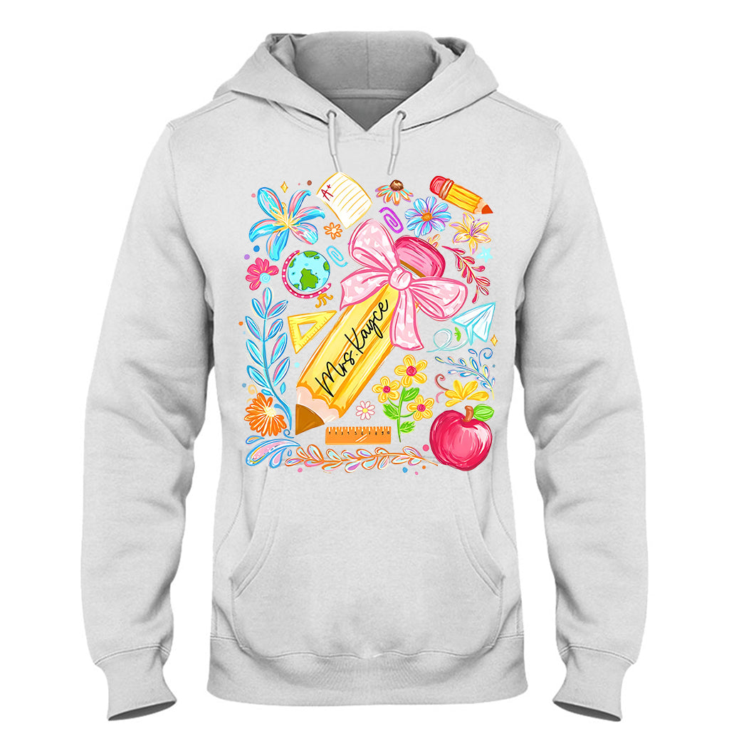 Back To School, Teacher Gift Idea - Personalized Teacher T-shirt And Hoodie