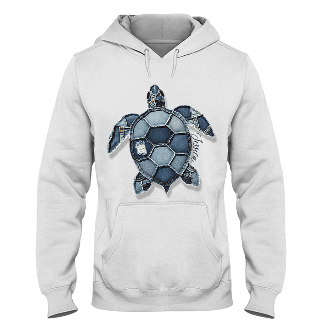 Blue Turtle - Personalized Turtle T-shirt And Hoodie