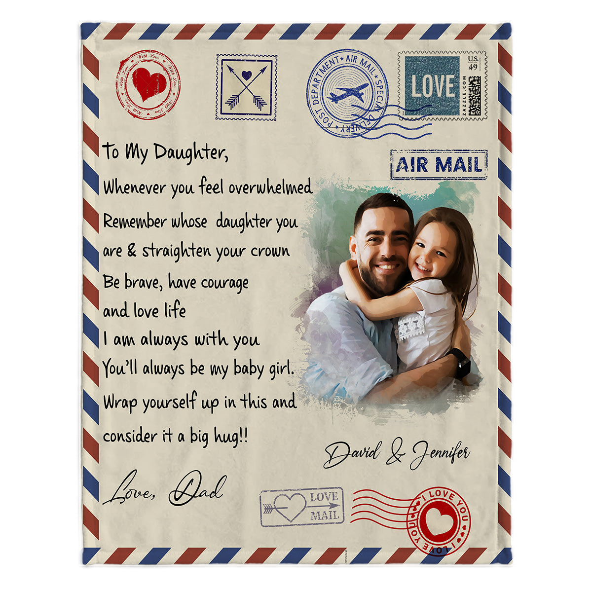 Je suis toujours avec toi - Couverture personnalisée pour fille