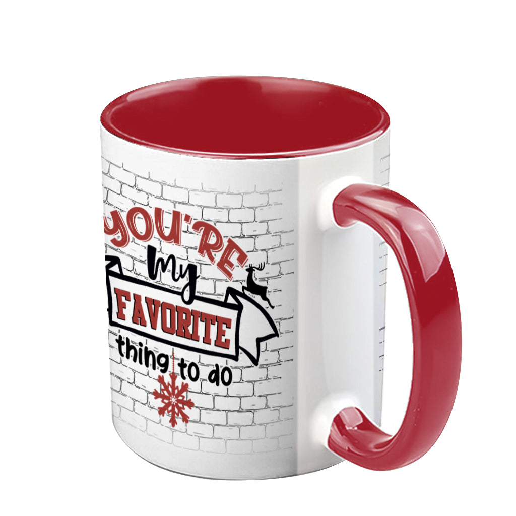 All I Want For Christmas Is You - Personalized Couple Accent Mug