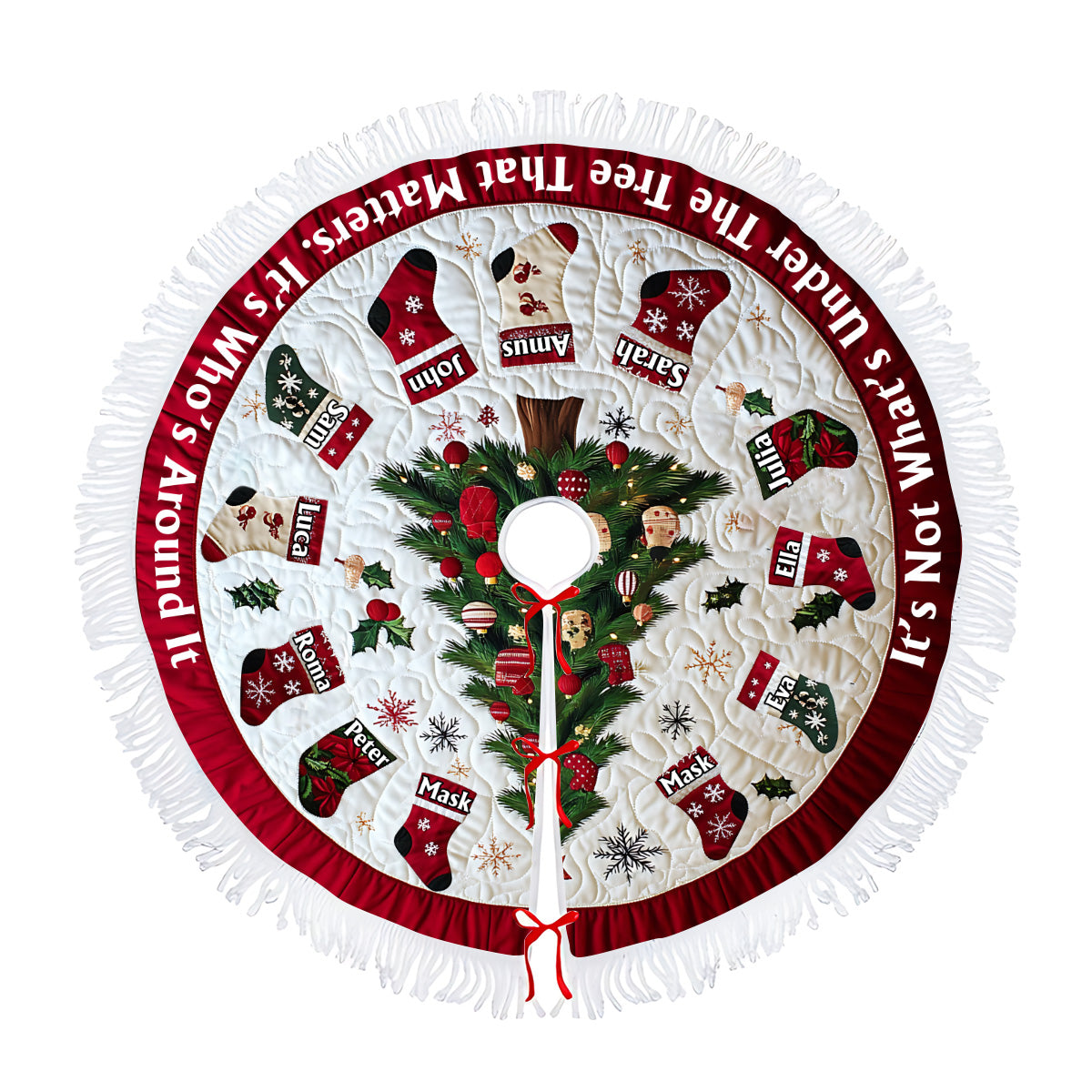 It's Not What's Under The Tree - Personalized Family Tree Skirt