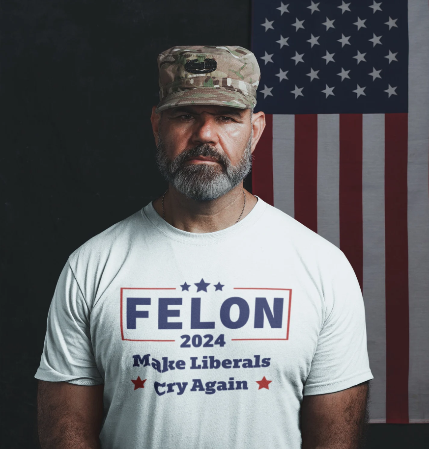 T-shirt « Votez pour Trump, criminel » | T-shirt conservateur | Républicain, 2e amendement, militaire, Jésus, Amérique | T-shirts et sweat à capuche Trump 2024