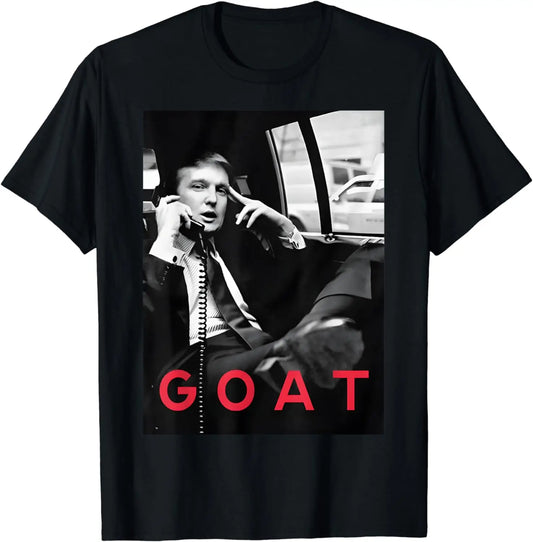 Goat Vote Trump 2024 Funny Support Republican Pro America T-Shirt Graphic T Shirts Men Clothing Streetwear T-shirt & Hoodie