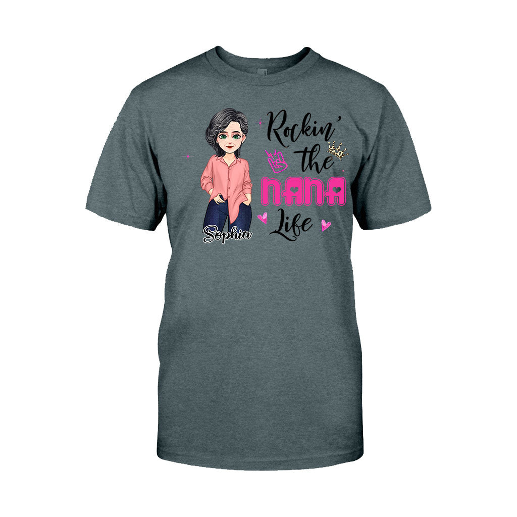 Rockin' The Nana Life - Gift for grandma, mom - Personalized T-shirt And Hoodie