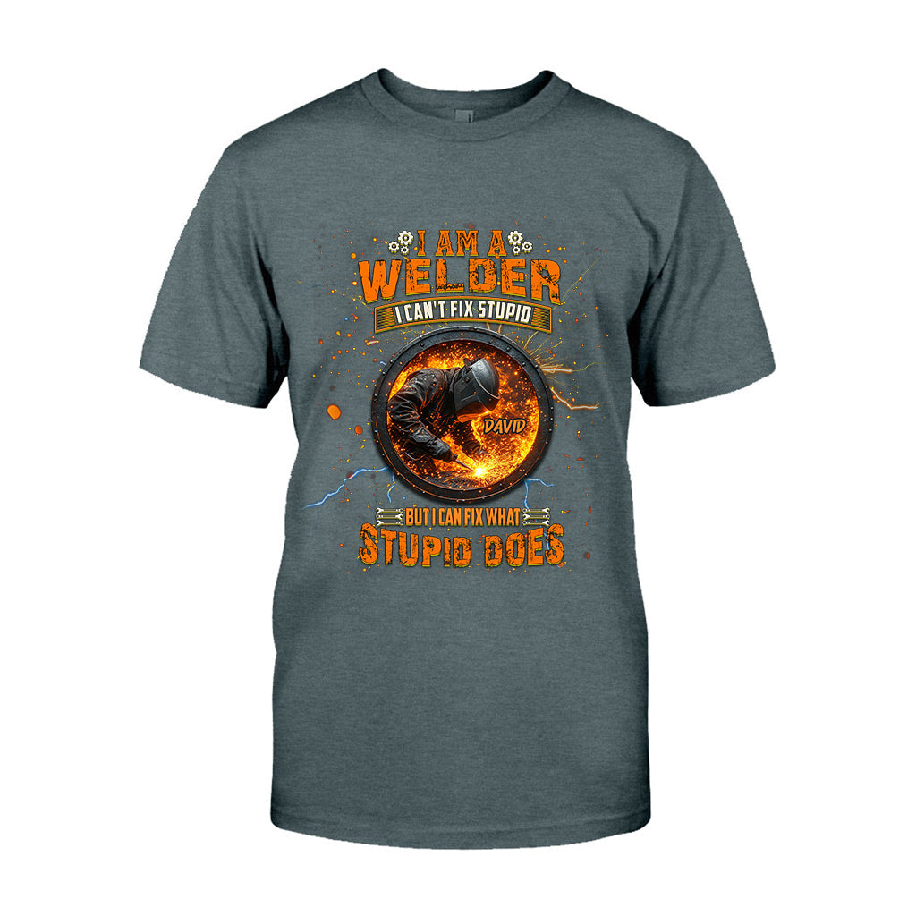 Gift For Welder Man - Personalized Welder T-shirt And Hoodie