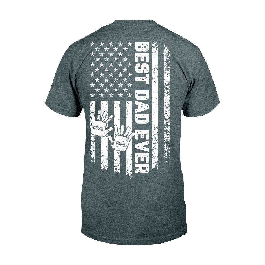 Best Dad Ever - Personalized Father T-shirt And Hoodie
