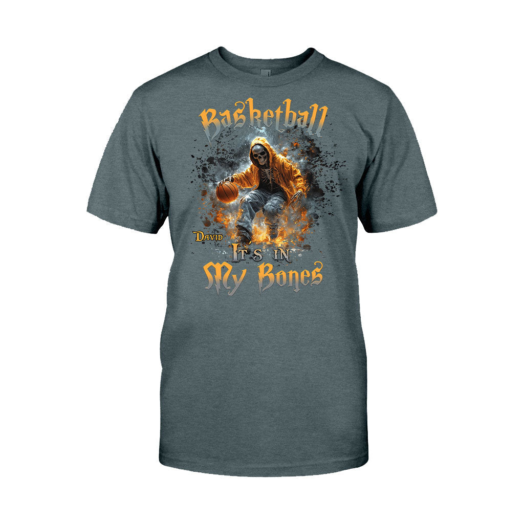 Basketball Is In My Bones - Personalized Basketball T-shirt And Hoodie