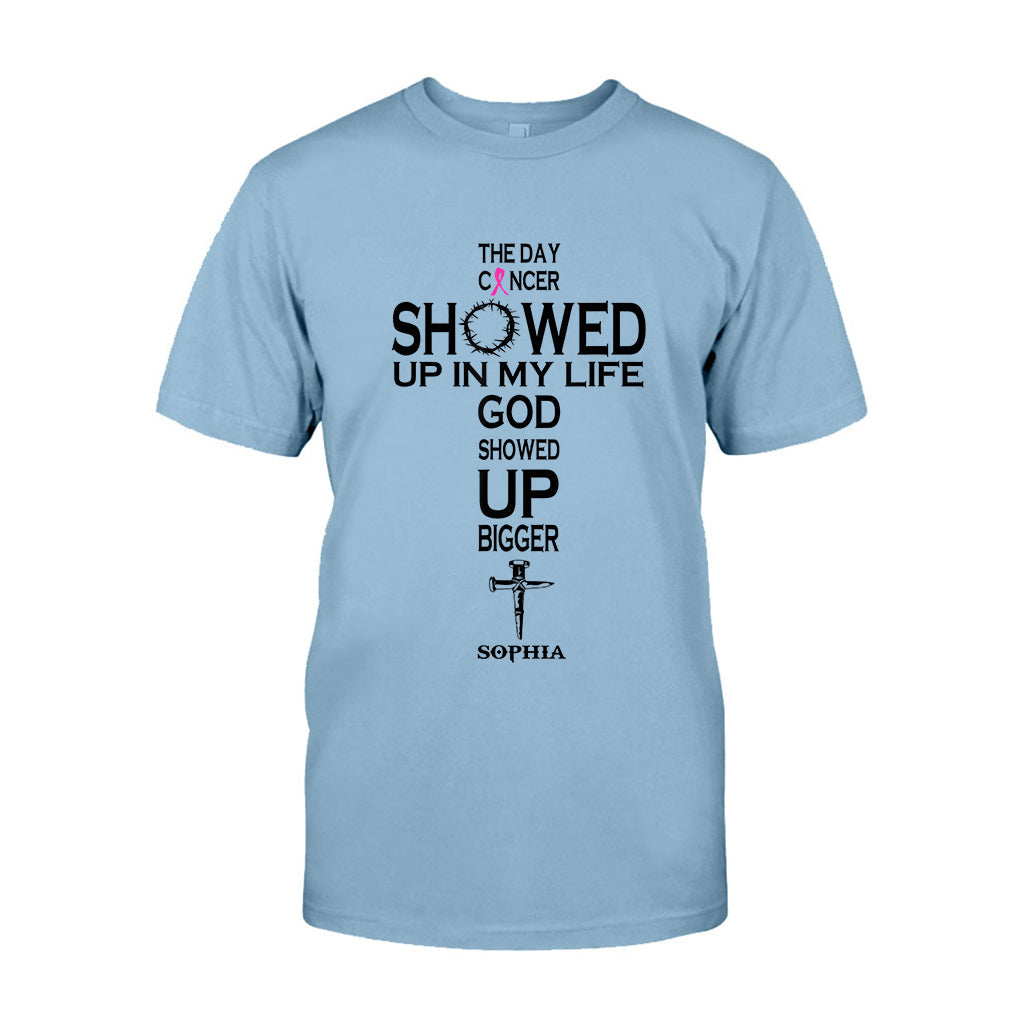 Faith Over Fear - Personalized Breast Cancer Awareness T-shirt And Hoodie