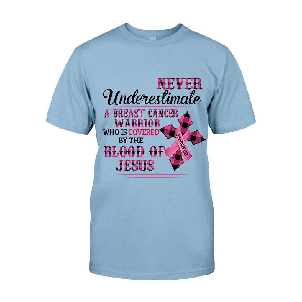 Christian Faith Pink Ribbon - Personalized Breast Cancer Awareness T-shirt And Hoodie