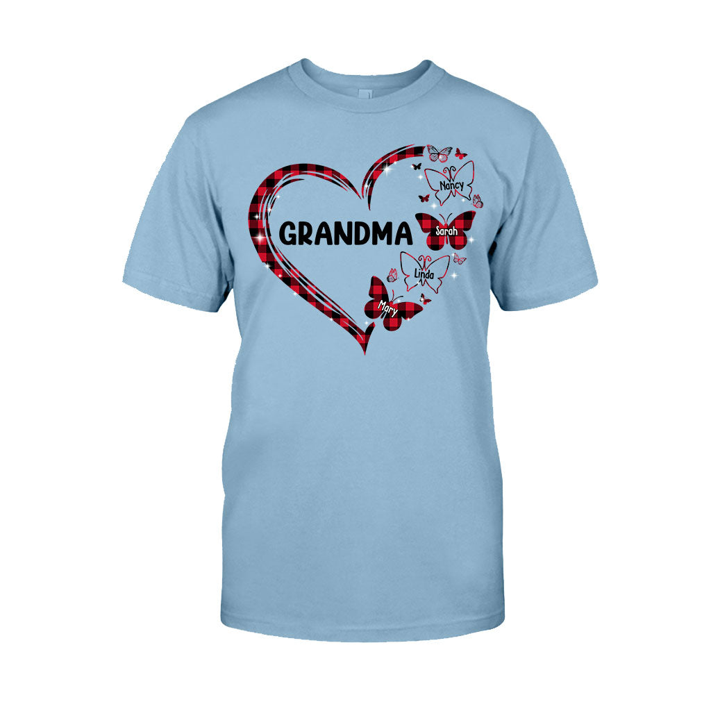 Grandma Butterfly - Gift for grandma, mom - Personalized T-shirt And Hoodie