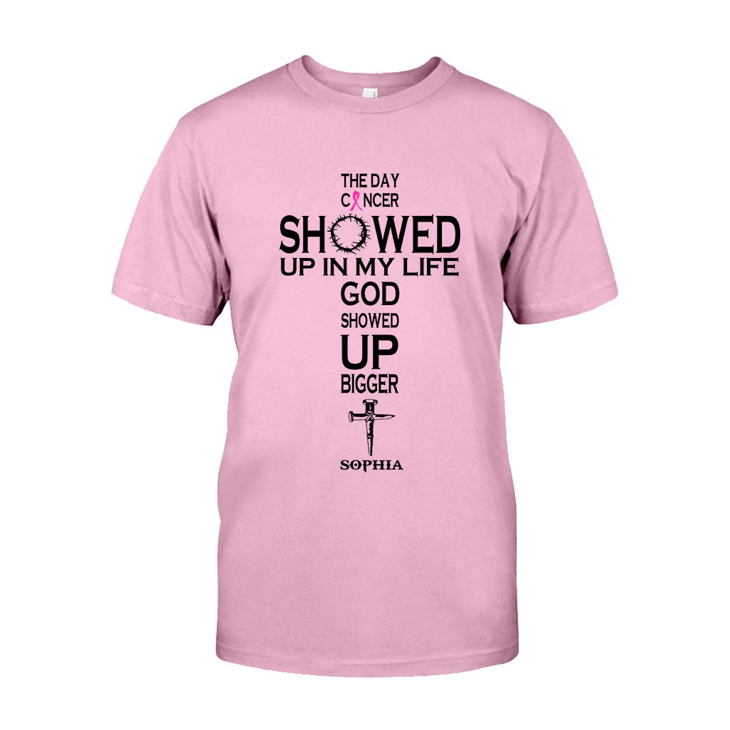 Faith Over Fear - Personalized Breast Cancer Awareness T-shirt And Hoodie