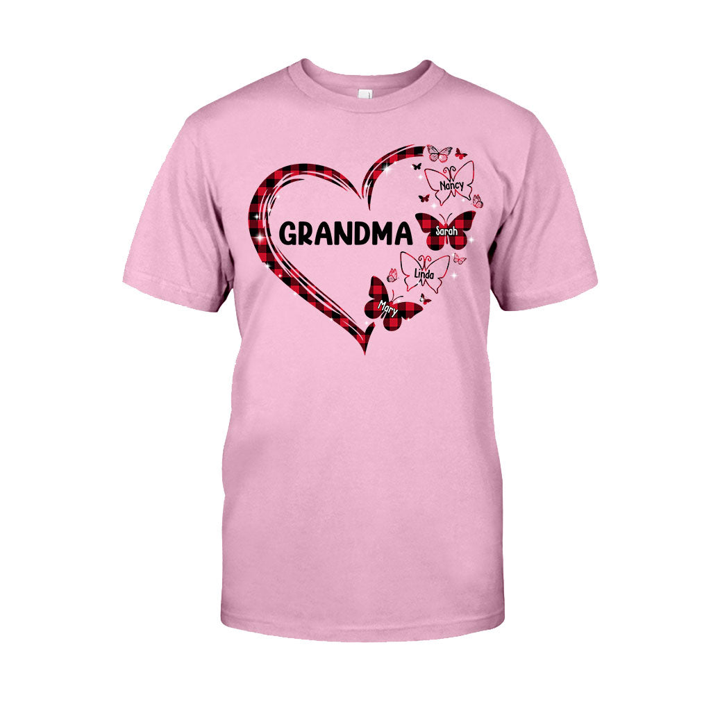 Grandma Butterfly - Gift for grandma, mom - Personalized T-shirt And Hoodie