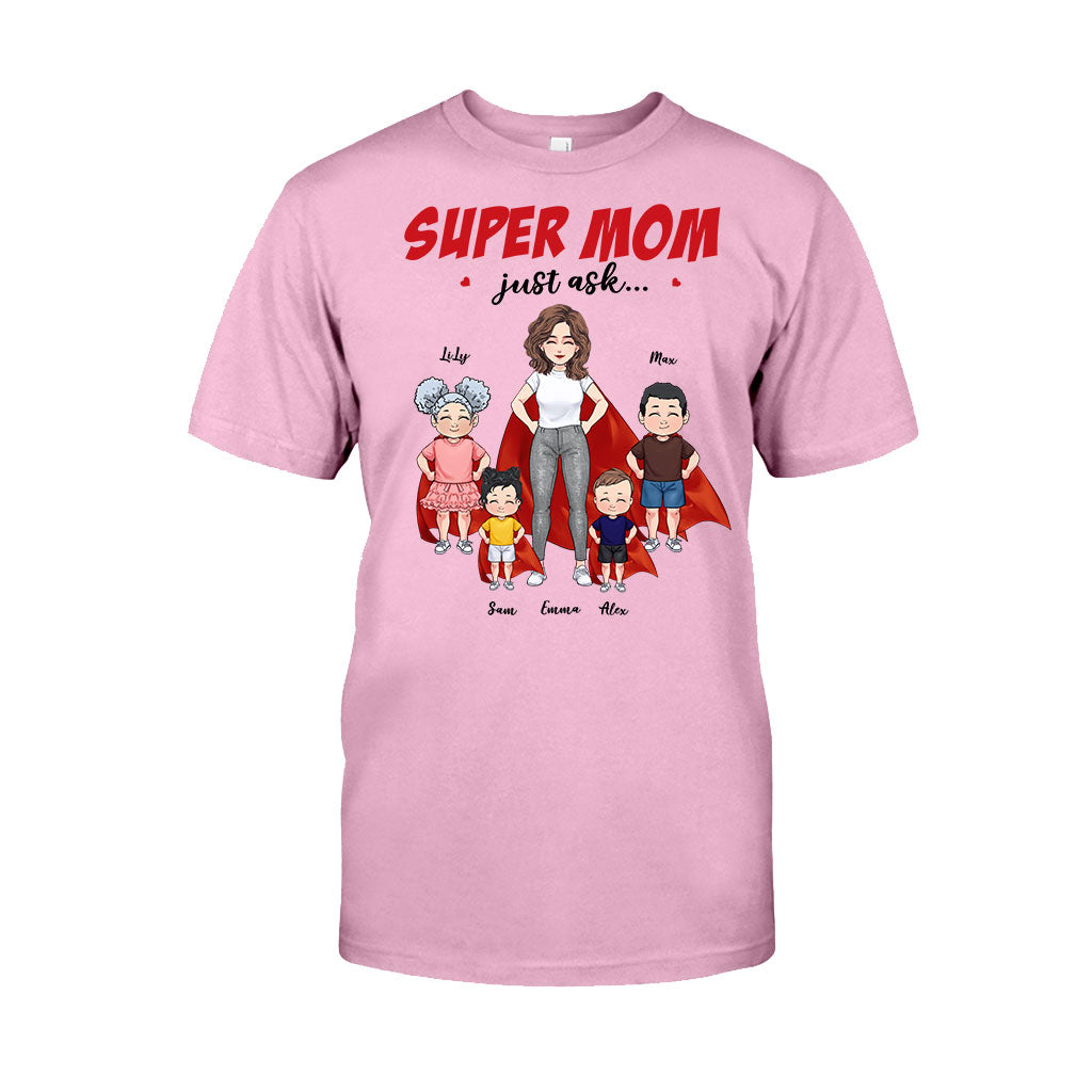 Super Mom - Gift for mom, grandma - Personalized T-shirt And Hoodie
