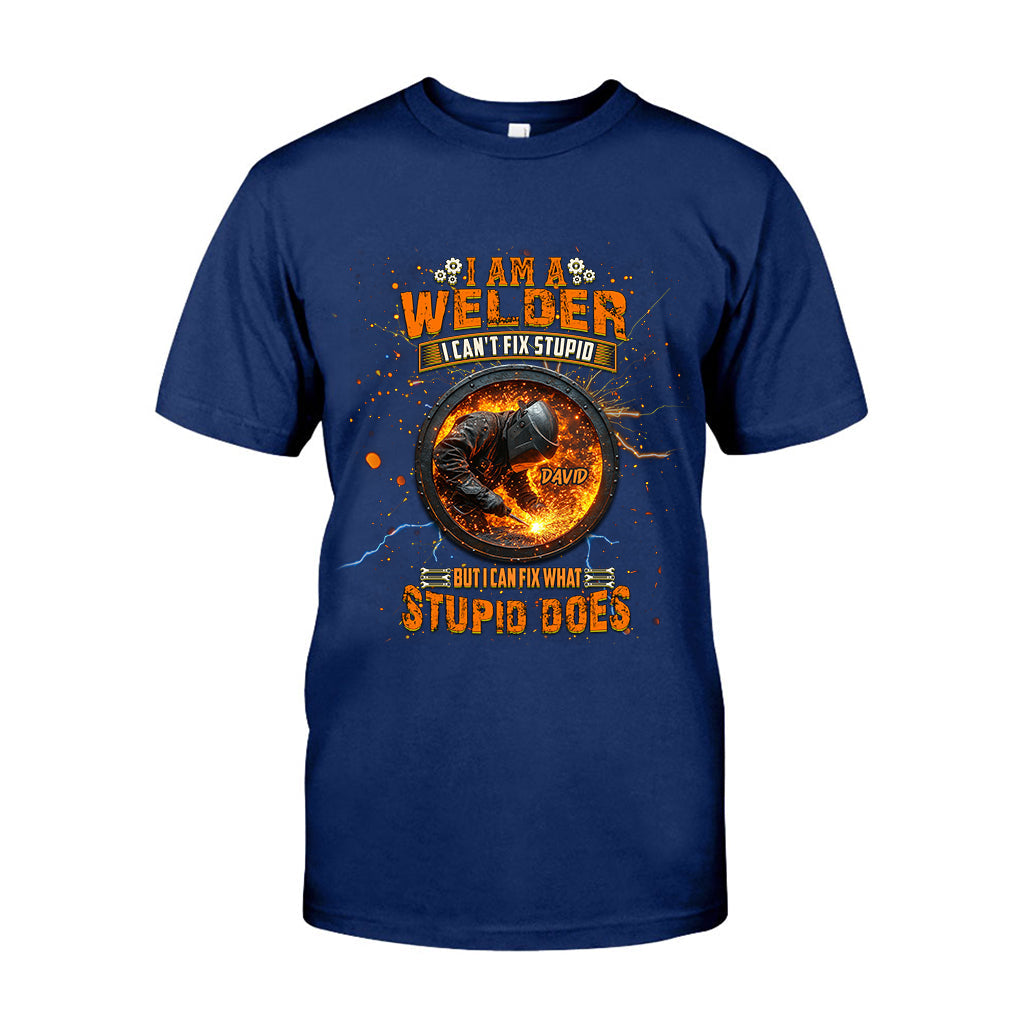 Gift For Welder Man - Personalized Welder T-shirt And Hoodie