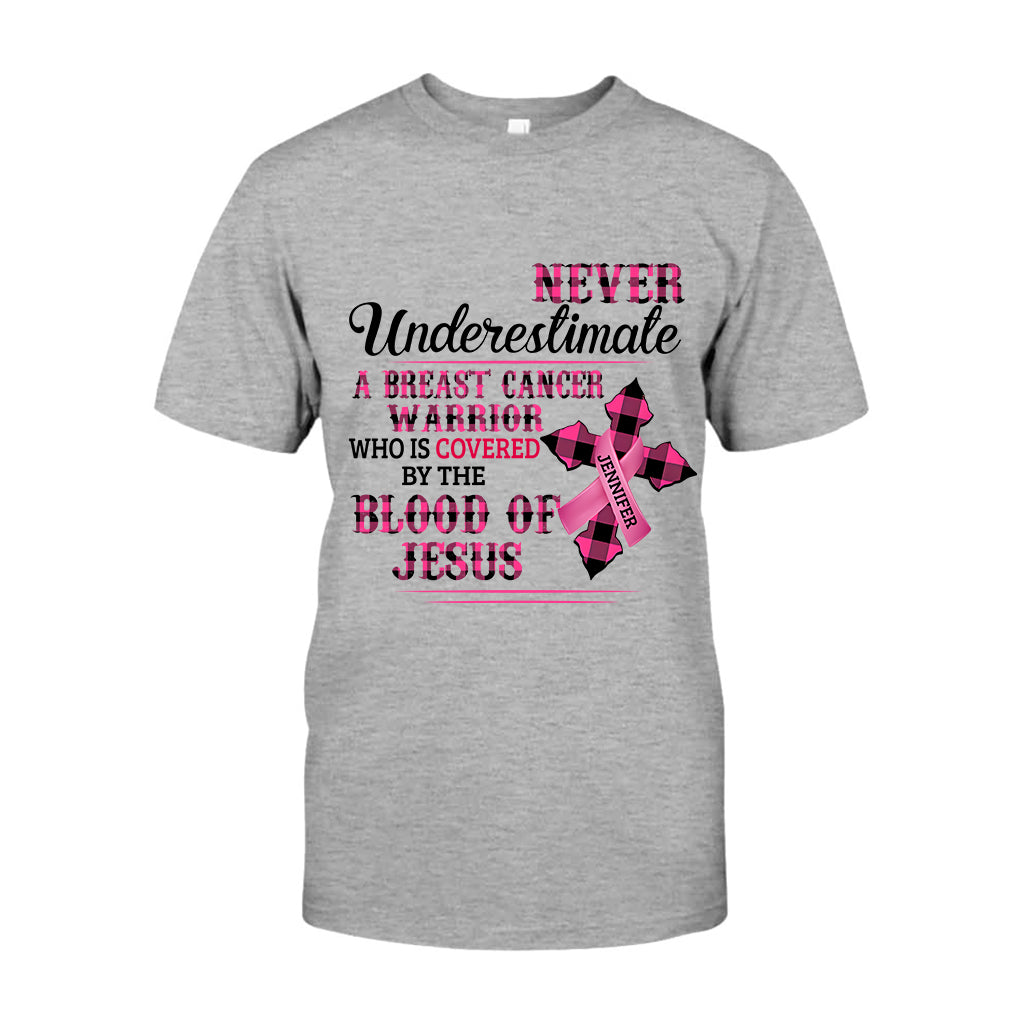 Christian Faith Pink Ribbon - Personalized Breast Cancer Awareness T-shirt And Hoodie