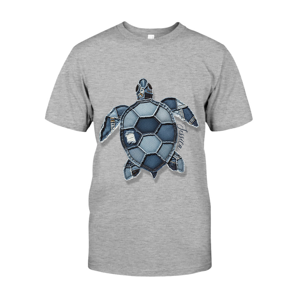 Blue Turtle - Personalized Turtle T-shirt And Hoodie