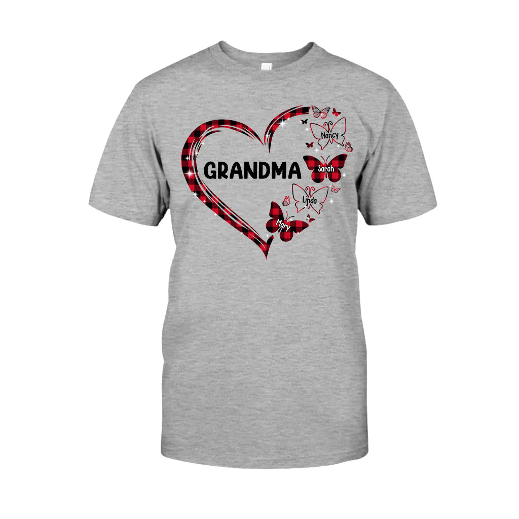 Grandma Butterfly - Gift for grandma, mom - Personalized T-shirt And Hoodie