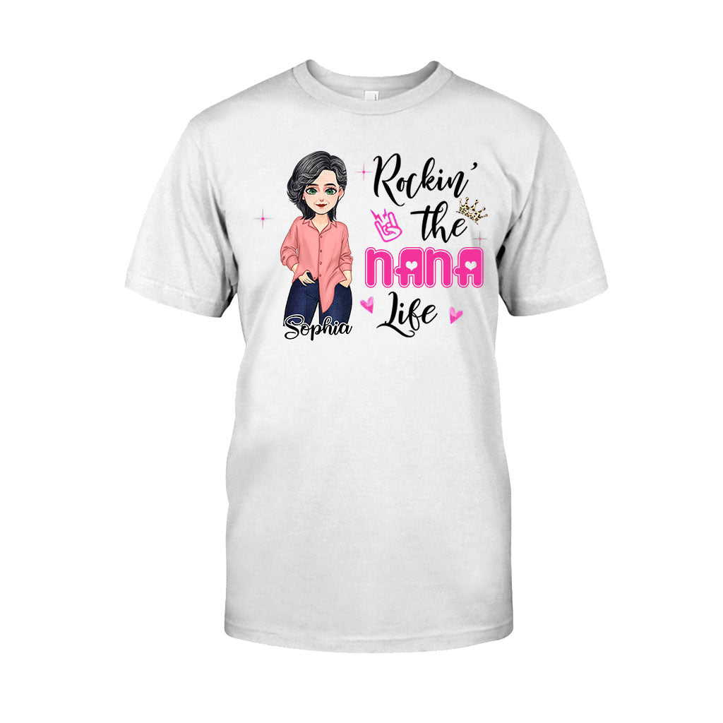 Rockin' The Nana Life - Gift for grandma, mom - Personalized T-shirt And Hoodie