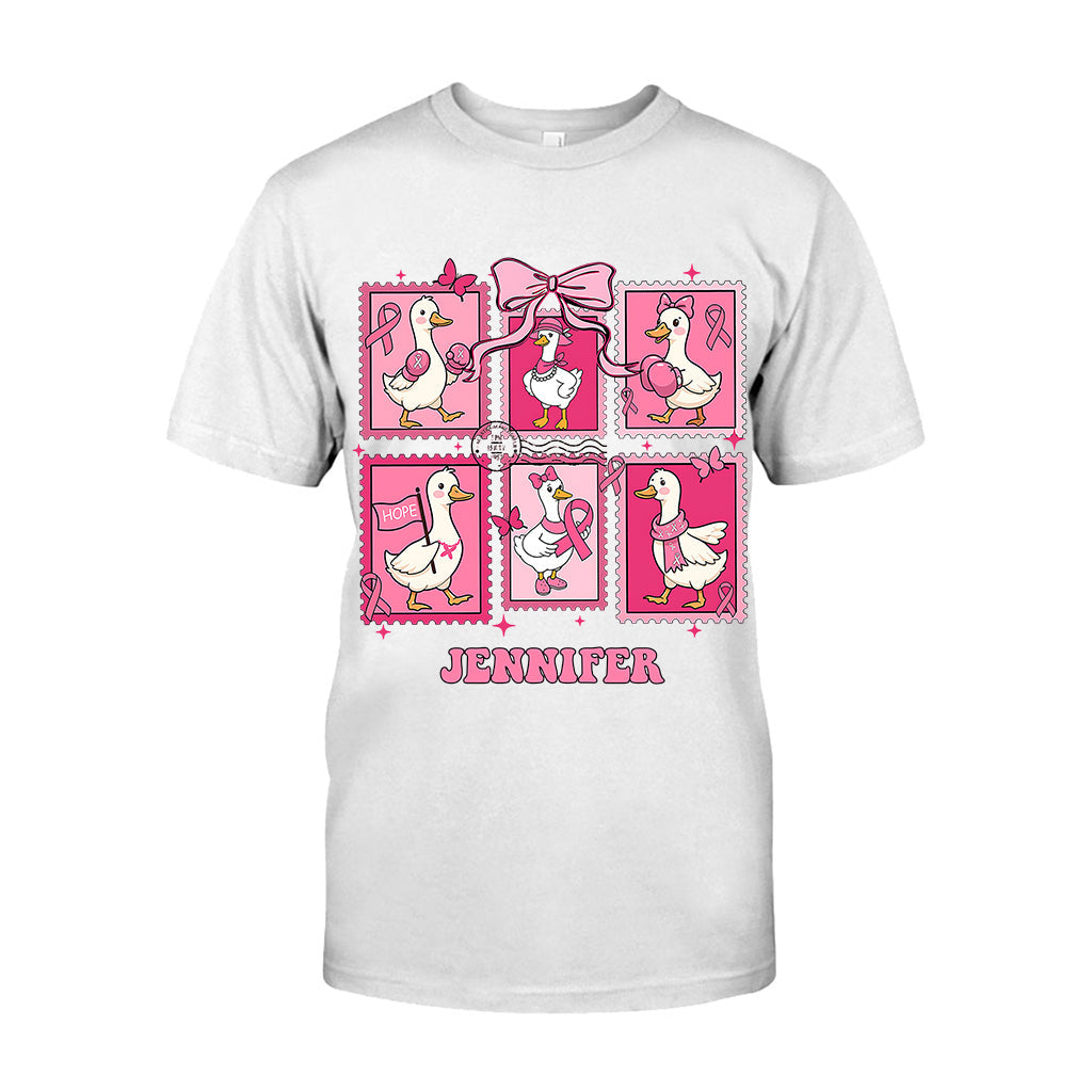 In October We Wear Pink - Personalized Breast Cancer Awareness T-shirt And Hoodie