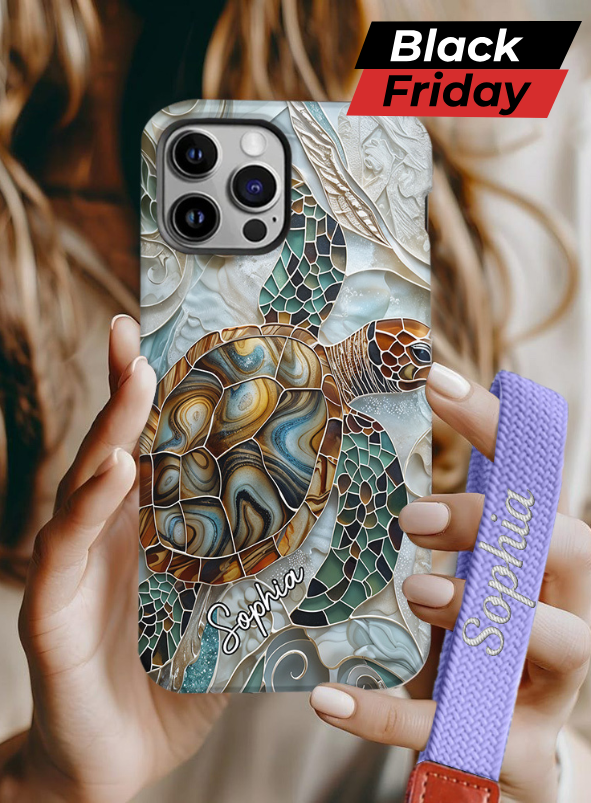 Love Turtles - Personalized Turtle Full Print Phone Case