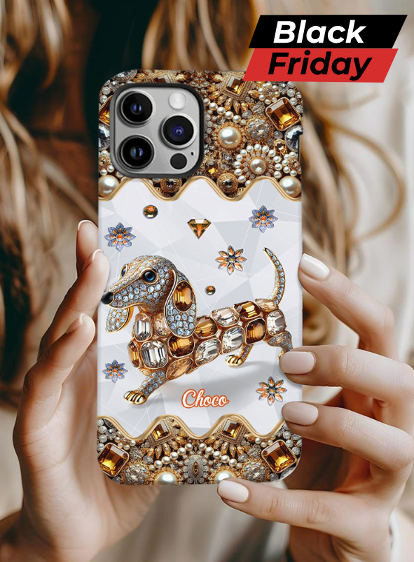 Love Dachshunds - Personalized Dog Full Print Phone Case