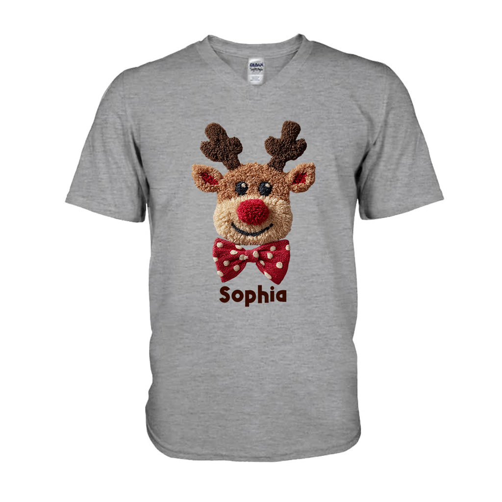 Reindeer Sweatshirt - Personalized Kid T-shirt And Hoodie