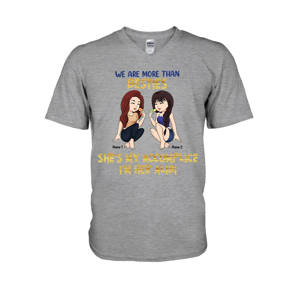 Beste Freundinnen sind die Schwestern, die wir uns selbst aussuchen – Geschenk für die beste Freundin – Personalisiertes T-Shirt und Hoodie