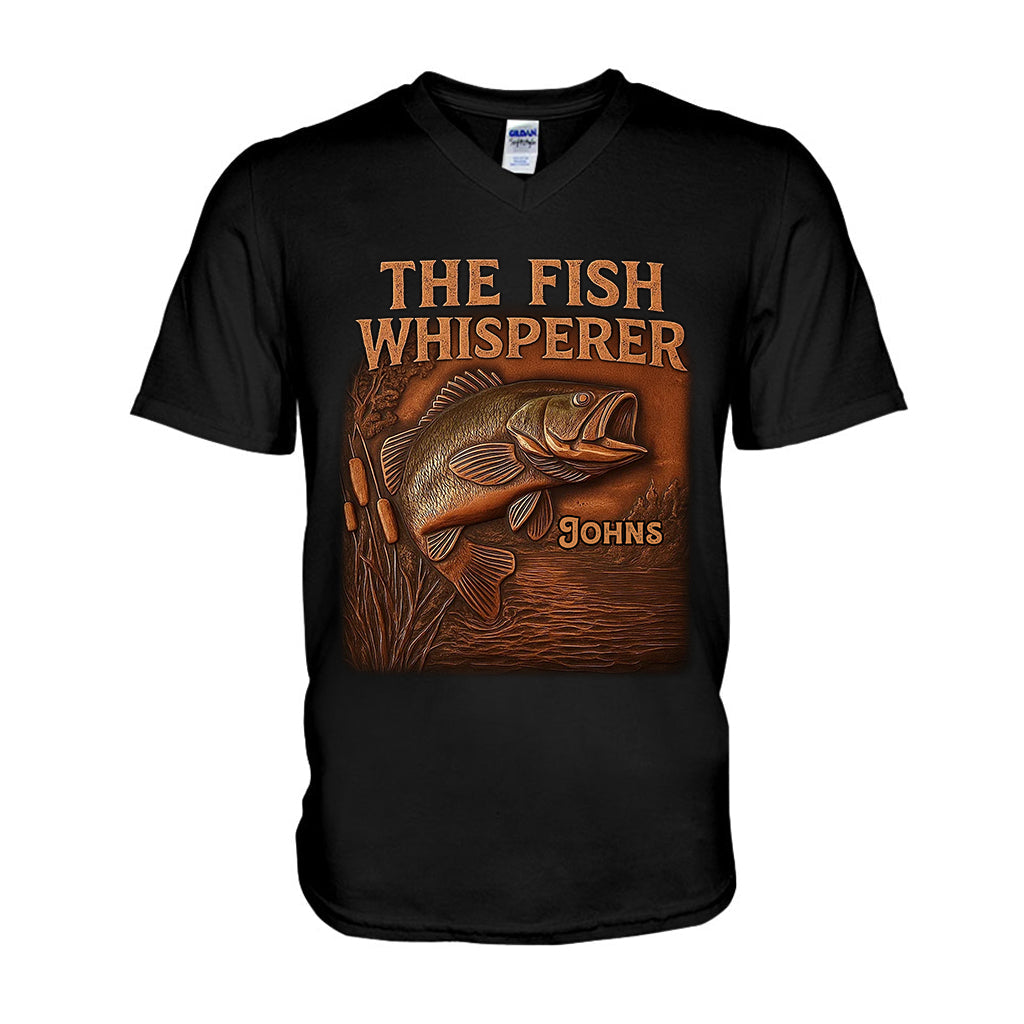 The Fish Whisperer - Personalized Fishing T-shirt And Hoodie