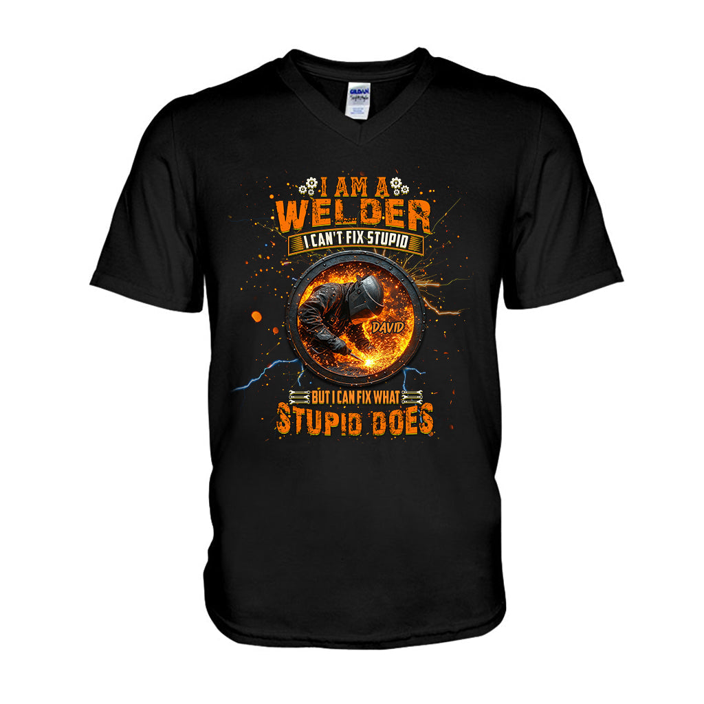 Gift For Welder Man - Personalized Welder T-shirt And Hoodie