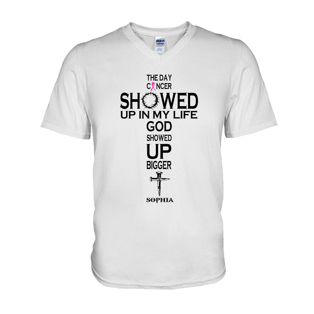 Faith Over Fear - Personalized Breast Cancer Awareness T-shirt And Hoodie