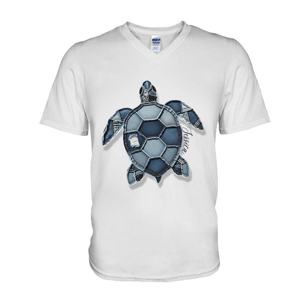 Blue Turtle - Personalized Turtle T-shirt And Hoodie