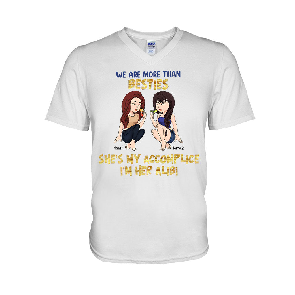 Beste Freundinnen sind die Schwestern, die wir uns selbst aussuchen – Geschenk für die beste Freundin – Personalisiertes T-Shirt und Hoodie