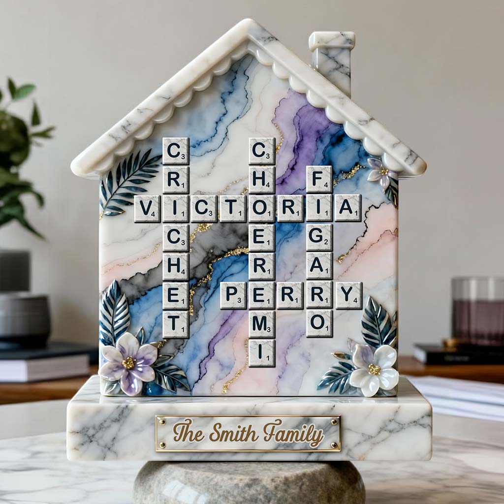 Merry Christmas - Personalized Family Custom Shaped Acrylic Plaque