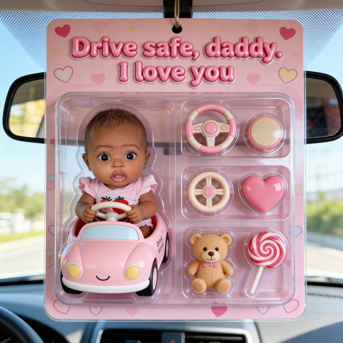 Drive Safe - Personalized Father Car Ornament