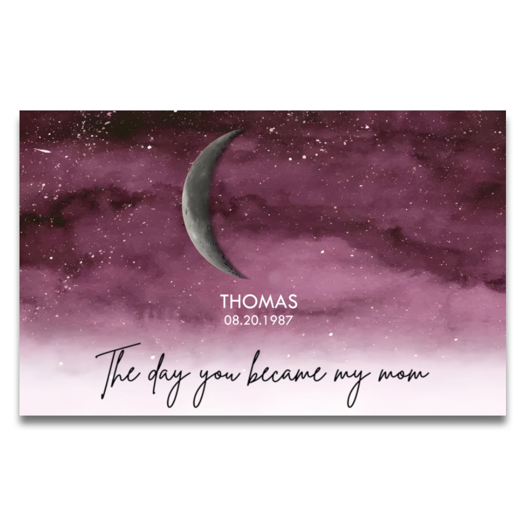 The Days You Became Our Mom - Personalized Mother Canvas And Poster