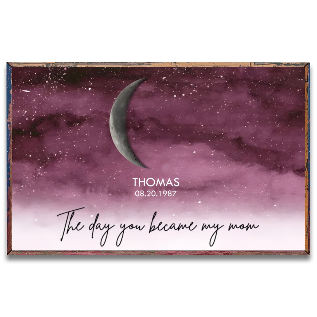 The Days You Became Our Mom - Personalized Mother Canvas And Poster