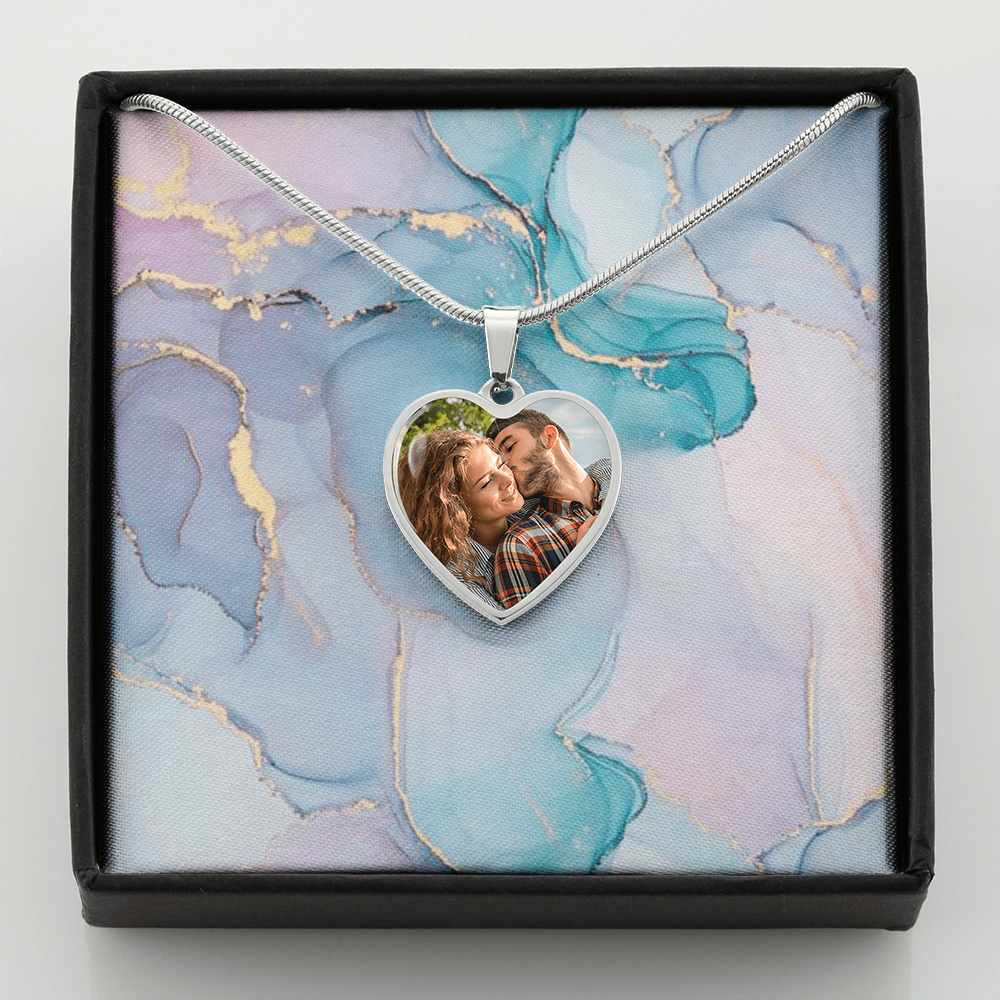 Thank You Mum - Gift for mom, grandma, wife, girlfriend, daughter - Personalized Heart Pendant Necklace - mth5888