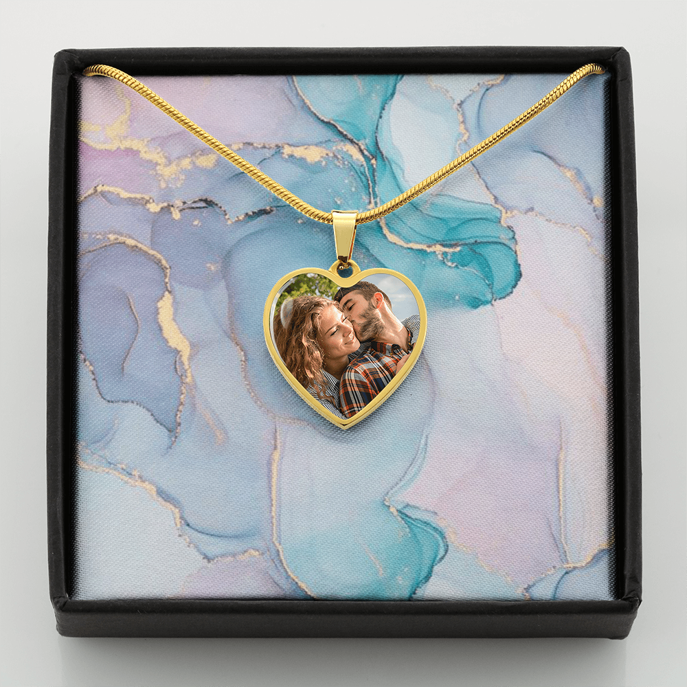 Thank You Mum - Gift for mom, grandma, wife, girlfriend, daughter - Personalized Heart Pendant Necklace - mth5888