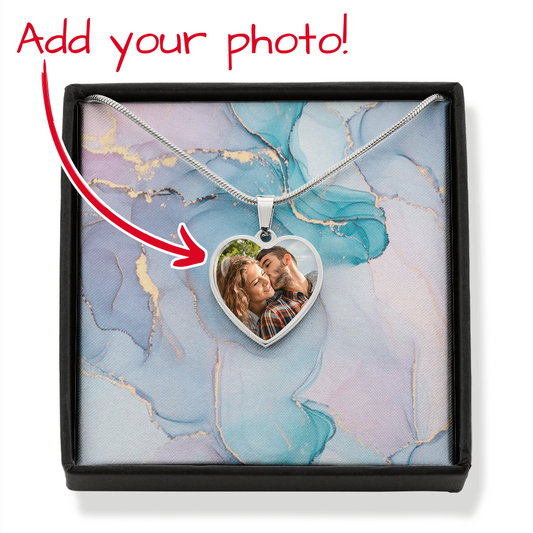 Thank You Mum - Gift for mom, grandma, wife, girlfriend, daughter - Personalized Heart Pendant Necklace - mth5888