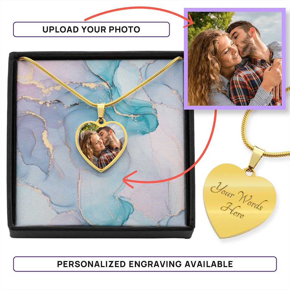 Thank You Mum - Gift for mom, grandma, wife, girlfriend, daughter - Personalized Heart Pendant Necklace - mth5888