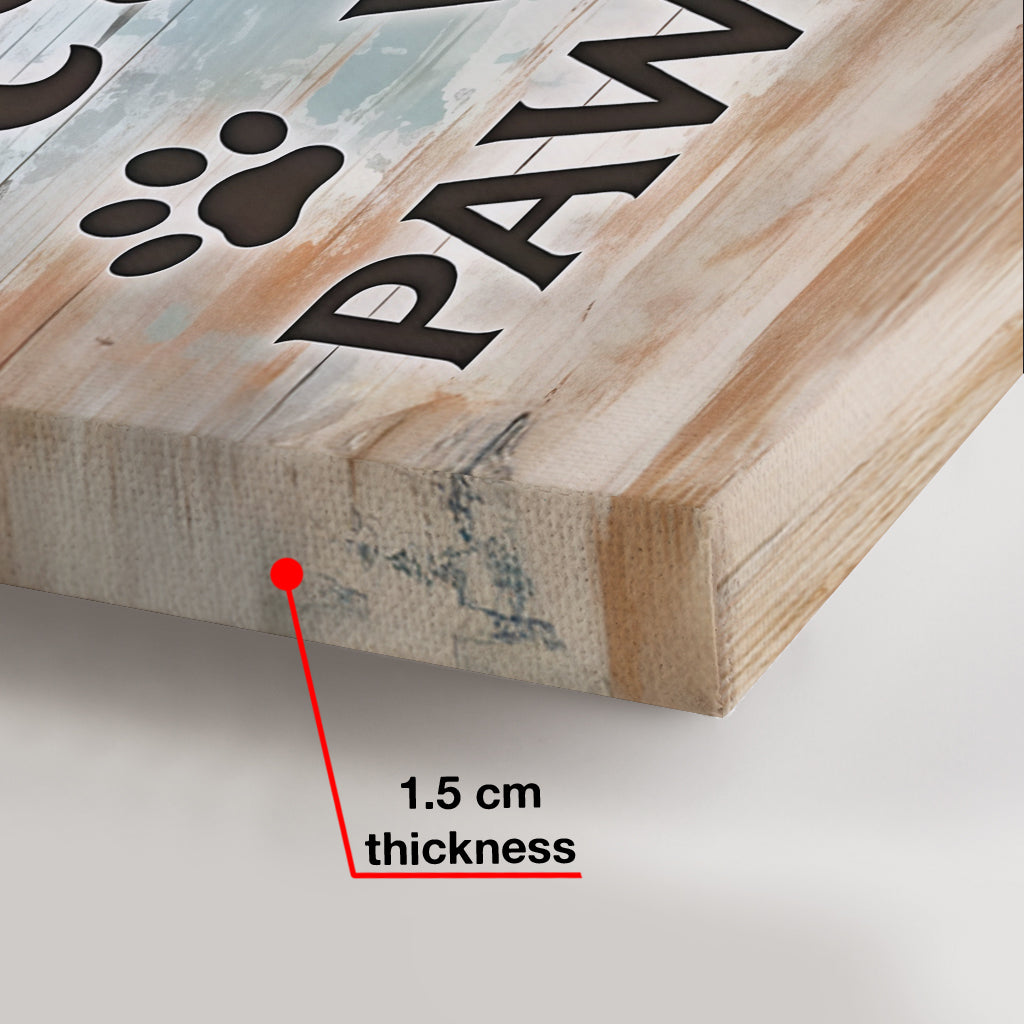 Home With Paw Prints Pet Crossword Puzzle Art - Personalized Dog Canvas And Poster