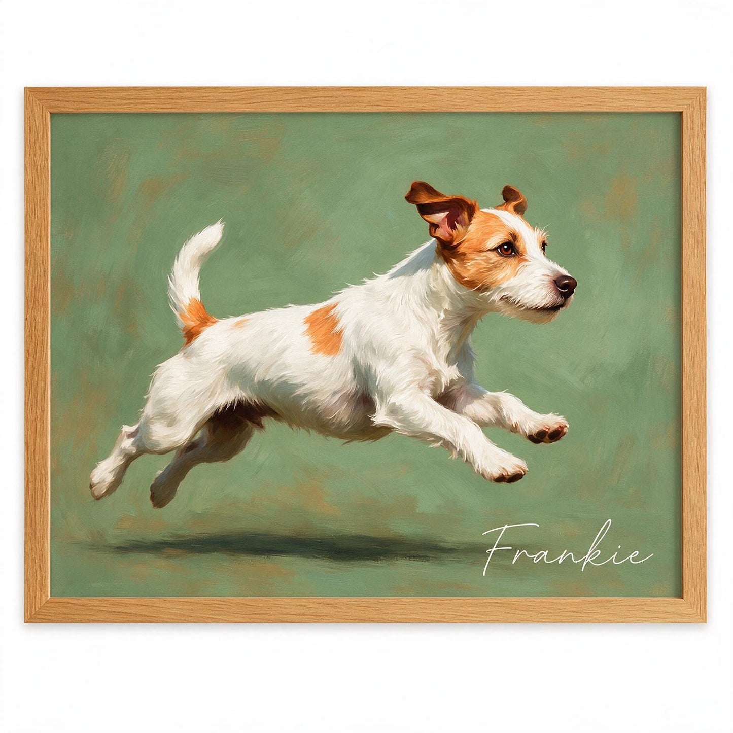Personalized Zoomies Dog Poster - Custom Running Pet Portrait Wall Art Gift for Dog Lovers