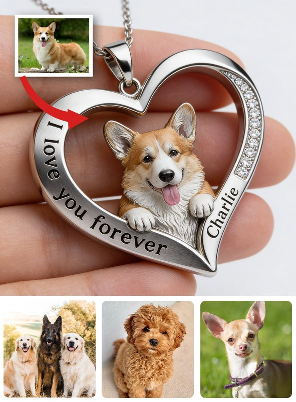 Personalisierter Welsh Corgi Metallanhänger - Aus jedem Foto